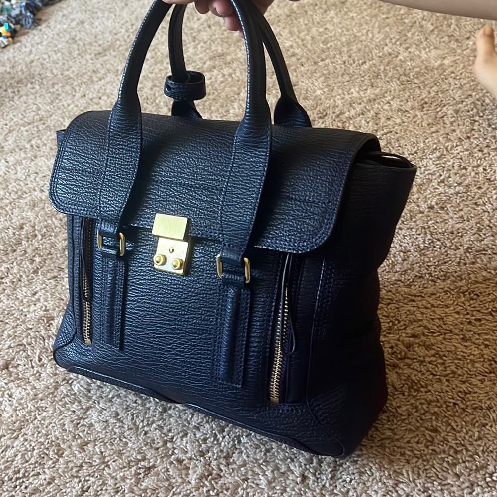 3.1 Phillip Lim Textured Calfskin Medium Pashli Satchel  Bag